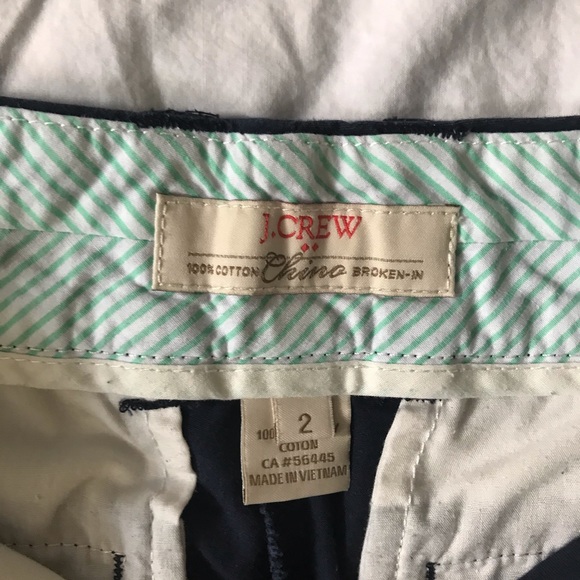 J Crew Chino Shorts- Navy - Picture 3 of 3